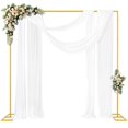 thumbnail image 1 of Soporte de fondo Fomcet Heavy Duty de 2,4 m x 2,4 m con base dorada, 1 of 6