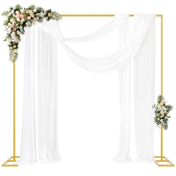 Soporte de fondo Fomcet Heavy Duty de 2,4 m x 2,4 m con base dorada