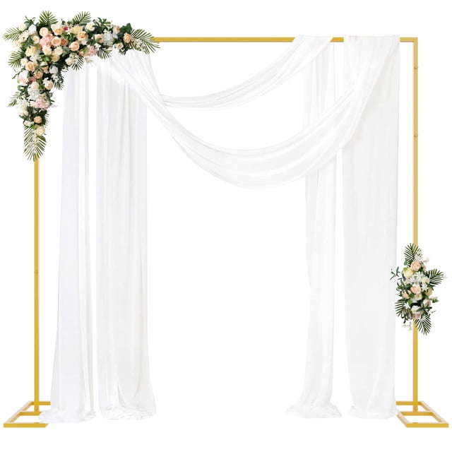 Soporte de fondo Fomcet Heavy Duty de 2,4 m x 2,4 m con base dorada