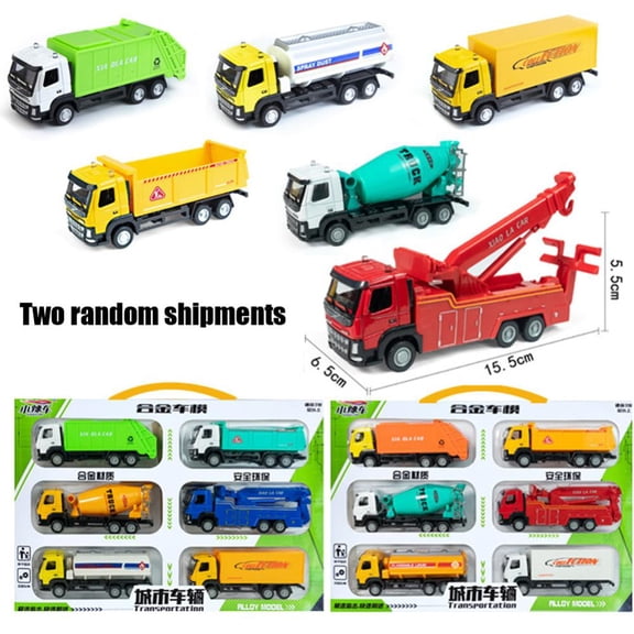 Esaierr Kids Alloy Engineering Car Toy Set,Truck Fire Fighting Car Play Set for Toddlers Boys Girls