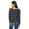 thumbnail image 3 of Bella + Canvas Ladies' Flowy Long-Sleeve Off Shoulder T-Shirt - 8850, 3 of 4