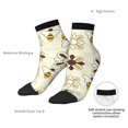 thumbnail image 4 of Uemuo Sweet Bee Printed Crew Socks, Moisture-Wicking Socks, Athletic Socks for Men Breathable Cushion Socks Casual Sport Socks for Running Traveling, 4 of 6