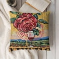 thumbnail image 3 of Horse Racing Decorative Throw Pillow Covers, Porch Outdoor Home Decor, Red Black Farmhouse Couch Cushion Case, 3 of 5