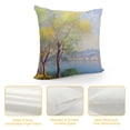 thumbnail image 4 of Creowell Impressionism Pillow Covers High-Quality Short Plush Square Design 1PC 12x12in, 4 of 5