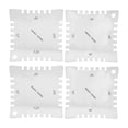 thumbnail image 2 of Luthier Tools,  Materials Ruler,  Treatment School Teacher Teaching Music Classroom Piano Room For Electric Guitar Home Stringed Instruments Silver 4PCs, 2 of 8