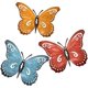 thumbnail image 1 of Juego de 3 decoraciones de metal con forma de mariposa para colgar en la pared, para exteriores, jardín, cerca, baño, sala de estar, dormitorio, porche, patio, 1 of 5