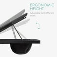 thumbnail image 3 of Plateau pour Portable Réglable Plateau de Genoux pour Portable Support de Portable Plateau de Genoux de Bureau avec Coussin Table pour Portable Plateau de Table à Dessin Plateau pour Portable pour Sofa, 3 of 8