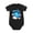 Black, variant on Blue Sun Face Cloud Stars Baby Bodysuit, 100% Cotton Short Sleeve Snap Romper, 0-12 Months