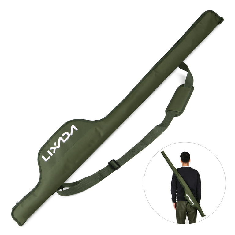 Lixada 55 Inch Fishing Rod Bag Portable Folding Fishing Pole Tackle  Protective Cover Case Storage Bag 