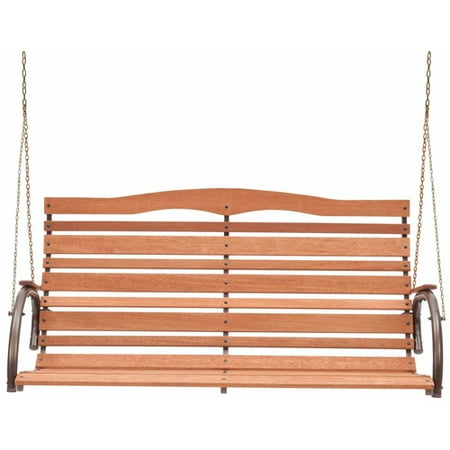 Jack Post CG-05Z 48" High Back Wood Porch Swing with Chain