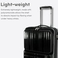 thumbnail image 4 of J World Cue Polycarbonate Carry-On with front pocket for Travel, 4 of 6