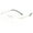 Gold, variant on Black Frameless Round Ultra-light Blue Light Blocking Reading Glasses 2.00 for Women and Men Titanium Alloy Rimless Eyeglasses Readers +2.00