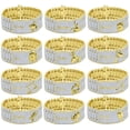 thumbnail image 5 of Mens Zodiac Sign Astrology Horoscope Virgo Maiden 14K Gold Finish Simulated Diamond Bracelet 8.5'', 5 of 6