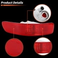 thumbnail image 4 of Carcasa de luz trasera del parachoques Unique Bargains Reflector de luz trasera inferior No.8337A030 para Mitsubishi Outlander 2006-2012 Rojo 1 Pc Trasera Izquierda Impermeable, 4 of 6