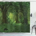 thumbnail image 1 of Ambesonne Nature Shower Curtain, Tropical Jungle Trees, 69"Wx75"L, Green, 1 of 3