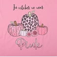 thumbnail image 3 of VILOVE Women Breast Cancer T-Shirt In October We Wear Pink Ribbon Shirts Pumpkin Graphic Tees Casual Halloween Tops, 3 of 4
