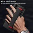 thumbnail image 4 of Compatible for Samsung Galaxy Z Fold 5 Case with Screen Protector,Hinge Protection Case with Magnetic Kickstand and Wrist Strap Wireless Charging Support for Samsung Galaxy Z Fold 5 5G Black Red, 4 of 7