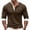 Brown, variant on Cmfcve Color Block Henley Shirts for Men Fall Long Sleeve T-Shirt Pullover Casual Workout Athletic Layering Tops