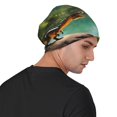 thumbnail image 4 of Naloa Lake Forest Dinosaur Soft Beanie Hat, Knit Beanie Daily Beanie in Fine Knit for Women Men Winter Travel, Outdoor, 4 of 7