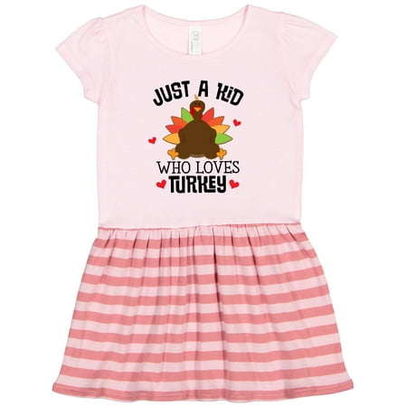 

Inktastic Thanksgiving Funny Kids Turkey Gift Toddler Girl Dress