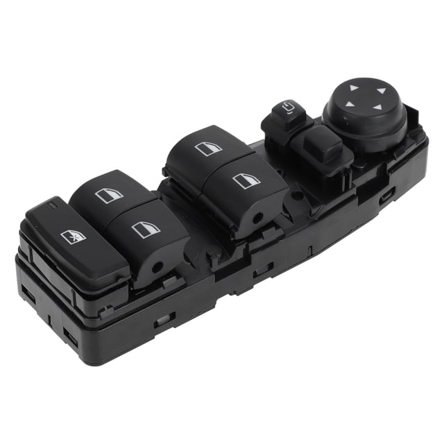 Interruptor de ventana eléctrica Unique Bargains No. 61319362116 para el lado del conductor delantero, control de ventana para BMW X1 X5 X6 negro