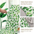 thumbnail image 5 of Yayeee 2 Pack Dining Chair Covers Stretch Parson Chairs Slipcovers Seat Protector, Green Dot Triangles Pattern, 5 of 6