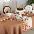 thumbnail image 6 of Table Runner 120 Inches Long for Kitchen Dining, Pastoral Botanical Dresser Scarf Farmhouse, Dining Table Decorations for Wedding/Parties, Watercolor Spring Summer Flowers Rustic 13 x 120 In, 6 of 9