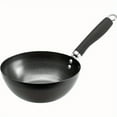 thumbnail image 2 of HLONK Non-Stick Carbon Steel Wok with Soft Touch Riveted Handle - 8 Black  Enameled Finish  Durable & Easy to Clean  Perfect for Stir-Frying Vegetables  Meats  and More  Stir Fry Wok | Sl, 2 of 6