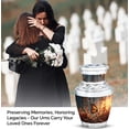 thumbnail image 4 of JAGASY Orange Butterfly Urns for Man & Women - Butterfly Decorations Small Urn for Mom - Orange Leaf Cremation Urns for Human Ashes - Keepsake Urn for Ashes Adult Male - ( 3 Inch), 4 of 7