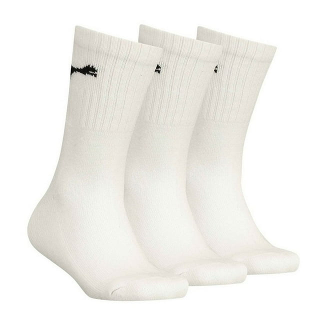 Puma Chaussettes à Logo pour Garçons/filles, Hauteur Mi-Mollet (Lot de 3)