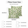 thumbnail image 3 of Waterproof Throw Pillow Covers Set of 2, 24x24 Inch Botanical Leaves Decorative Pillowcases Outdoor Pillow Slip Cushion Covers Set for Couch Tent Spring Green Garden Pastoral Plant, 3 of 7