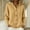 Khaki, variant on Oversized Drawstring Hooded Knit Cardigan V Neck Button Down Long Sleeve Ribbed Sweater Jacket for Women Casual Everyday Wear with Side Pockets Pink L