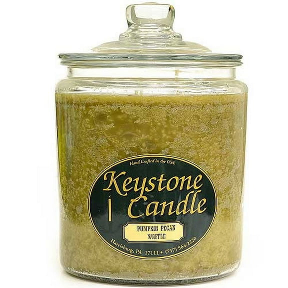 1 Pc 64 oz Pumpkin Pecan Waffles Jar Candles 5.5 in. diameter x 7.75 in. tall