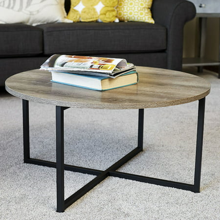 Household Essentials Ashwood Round Coffee Table (Best Wood For Coffee Table)