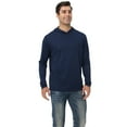 thumbnail image 5 of Zfeel Men’s Lightweight Poly Sweatshirt, Dry Fit Hooded Pullover Active Navy Hoodie, Pack of 3, Size XL, 5 of 5