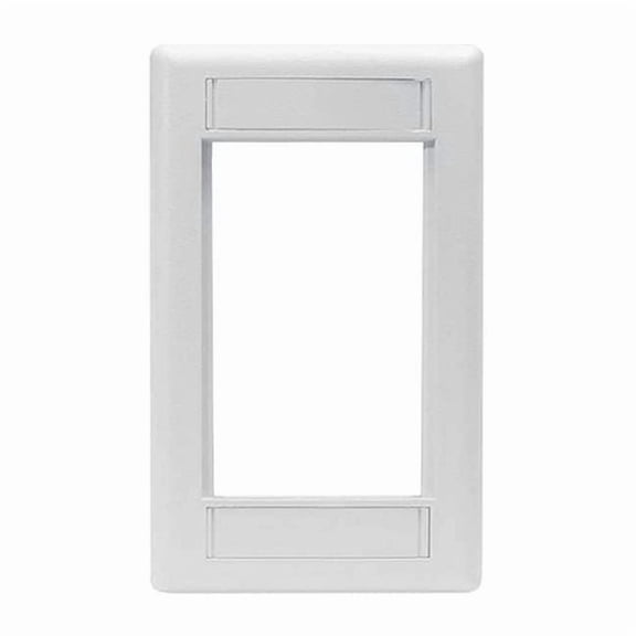 Hubbell Premise Wiring IStation Plate,White,3U IMF1W