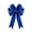 Blue, variant on huayou Green Velvet Bow With Gold Edge, Wide Multi Loop Ornament, 14x12 inch, for Front Door Christmas Wreath Gift Package Farmhouse Home Decoration