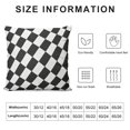 thumbnail image 5 of GOSMITH  Black and White Checkered Plaid Throw Pillow Covers Pillow Cushion Cases Square Pillowcases for Sofa Bedroom Living Room Car, 5 of 5