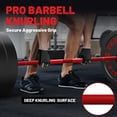 thumbnail image 5 of ROALW Olympic Barbell, 2-inch Weight Bar for Strength Training. 7ft Olympic Bar, 1000lb Plus Capacity, Chrome/Zinc Plating, knurled Grip for Bench Press Deadlift Squat, Red, 5 of 8