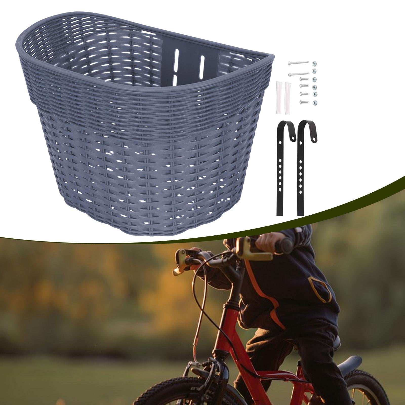 funtasica Front Kids Bike Basket Easy to Install Universal Sturdy Convenient Weatherproof Bike Accessories Kids Bicycle Tricycle Basket