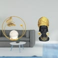 thumbnail image 2 of Estatua de bola de cristal,Estatuas de bolas de cristal para decoración del hogar,escritorio interior,Escultura de bola de cristal Figura de hierro Decoración,Estatua de mujer, 2 of 8