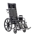 thumbnail image 1 of Silla de ruedas Drive Medical STD22RBDDA Sentra de alta resistencia con brazos de escritorio desmontables y reposapiernas abatibles, color negro, 1 of 3