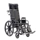 thumbnail image 1 of Silla de ruedas Drive Medical STD22RBDDA Sentra de alta resistencia con brazos de escritorio desmontables y reposapiernas abatibles, color negro, 1 of 3