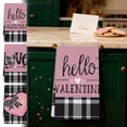 thumbnail image 2 of PEIBang Valentines Day Kitchen Towels,Pink Valentine Dish Towels with Love Heart Patterns,Valentine Hand Towels for Indoor Home Kitchen Decor, 2 of 6