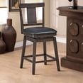 thumbnail image 2 of Giantex 24 inch Bar Stools, Wooden Counter Leather Padded Seat w/360 Degree Swivel, (1), 2 of 6