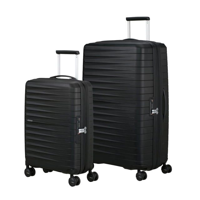 American Tourister FastForward 2pc Spinner Luggage Set Black