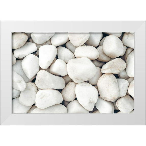 Artographie Studio 14x11 White Modern Wood Framed Museum Art Print Titled - Stones 003