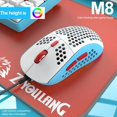 thumbnail image 3 of M8 Ergonomic Gaming Mouse Adjustable 800-6400dpi Rgb Lighting Wire-controlled Mouse For Computer Notebook Dim Light Edition, 3 of 5