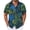 F_ Multicolor, variant on YLSDY Men's Quick Dry Beach T Shirts Stretch Breathable Summer Vacation Blouse Short Sleeve Button Down Collared Tee Multicolor XXXL