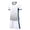 White, variant on CYRBOKO Boys Summer Athletic 2-piece Sets, Elastic Waist Training Short Sleeve Two Pieces Soccer Jersey Sets Pink Size 6-7 T
